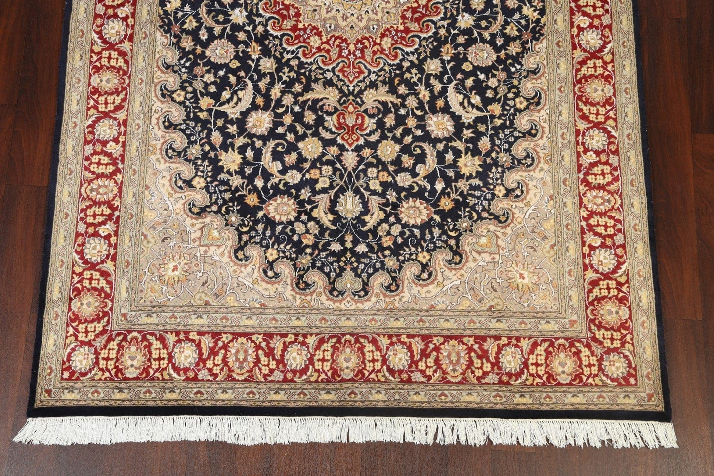 Vegetable Dye Floral Tabriz Oriental Area Rug 6x9