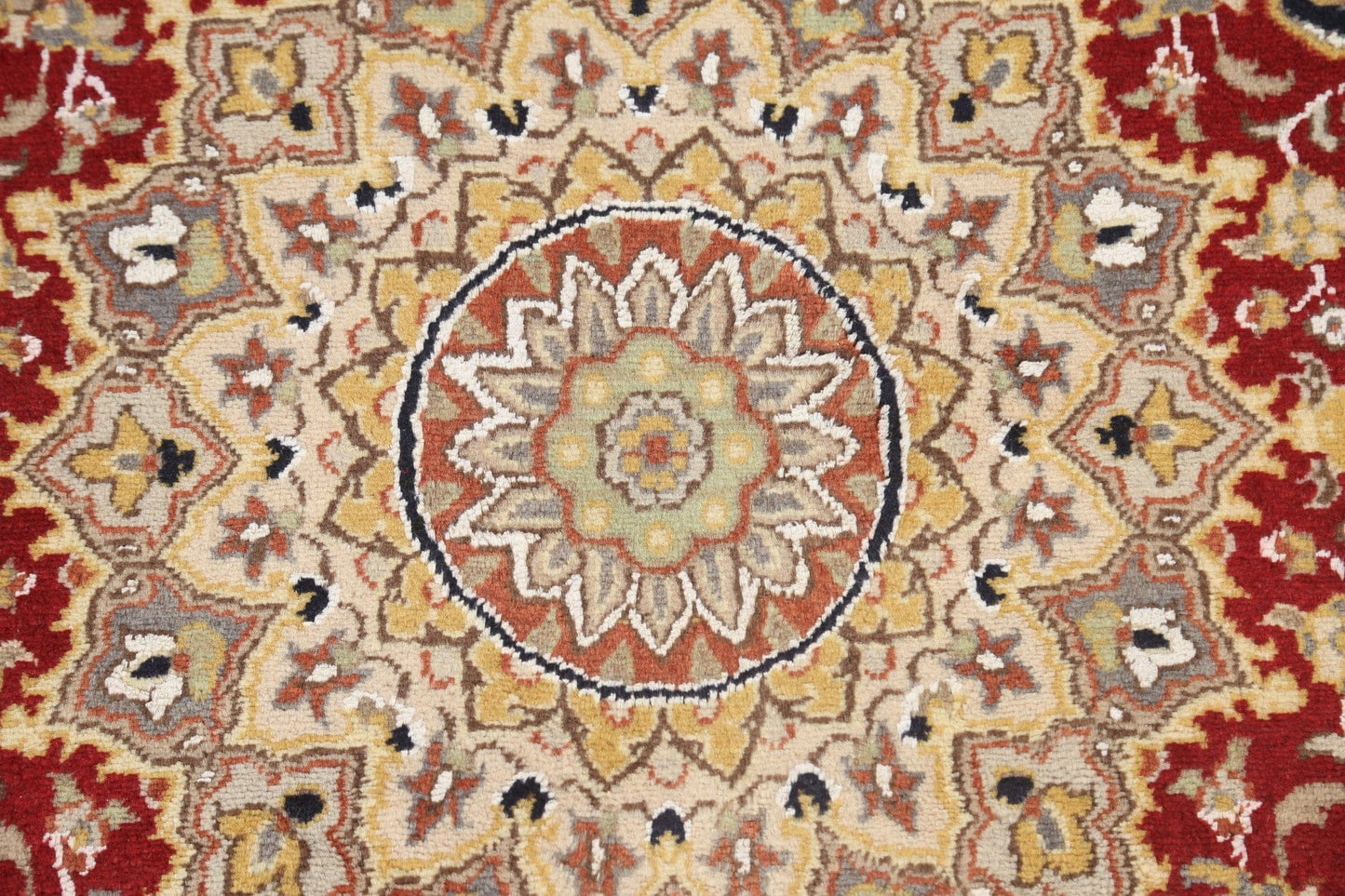 Vegetable Dye Floral Tabriz Oriental Area Rug 6x9