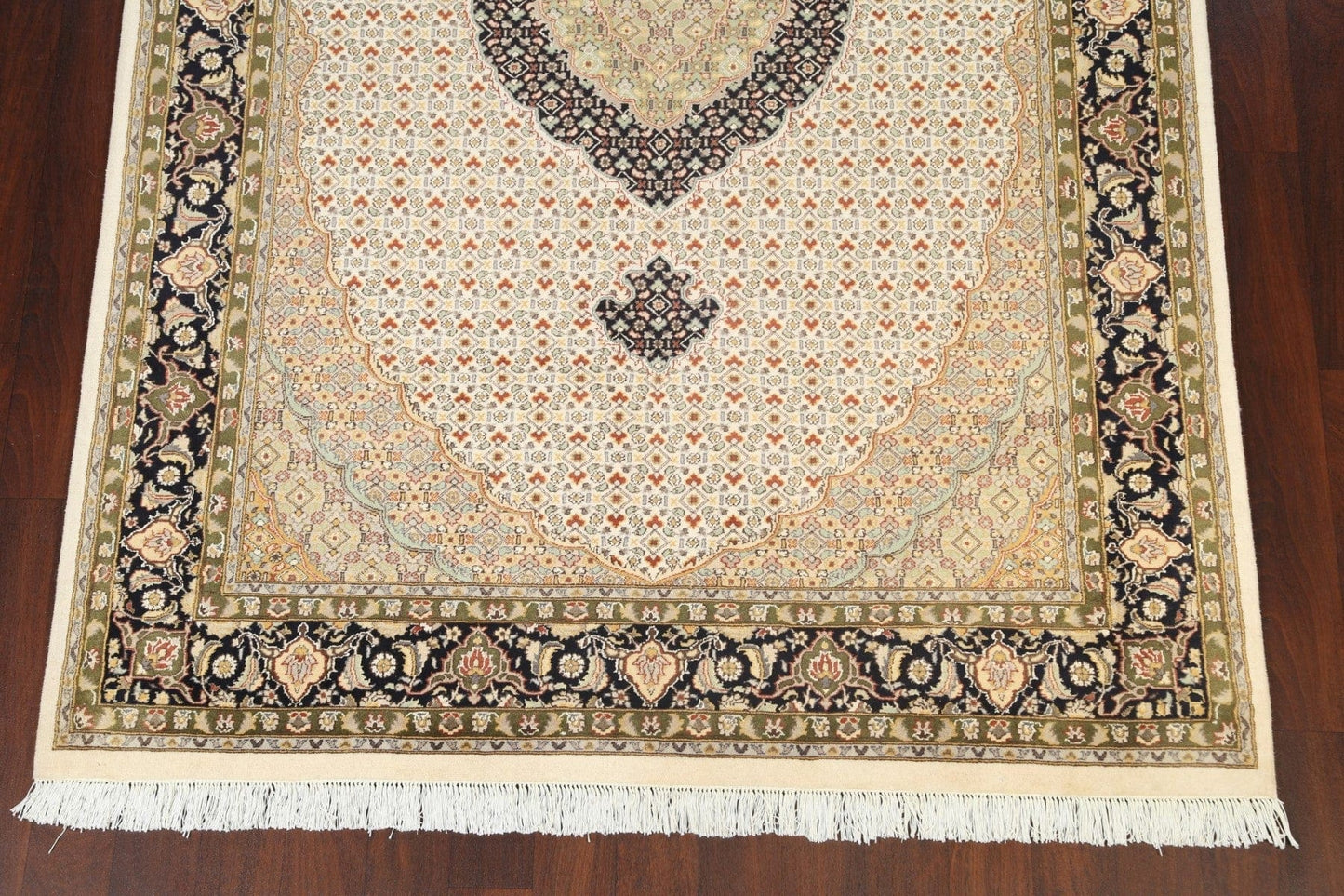 100% Vegetable Dye Tabriz Mahi Oriental Area Rug 6x9