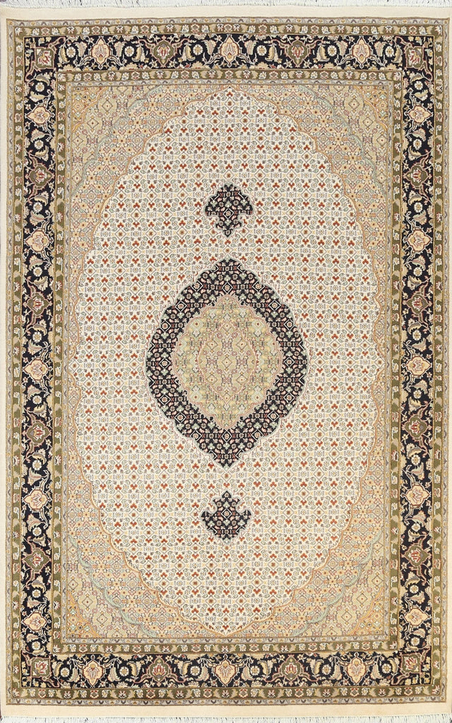 100% Vegetable Dye Tabriz Mahi Oriental Area Rug 6x9