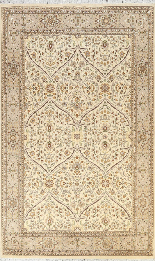 100% Vegetable Dye Tabriz Oriental Area Rug 6x10