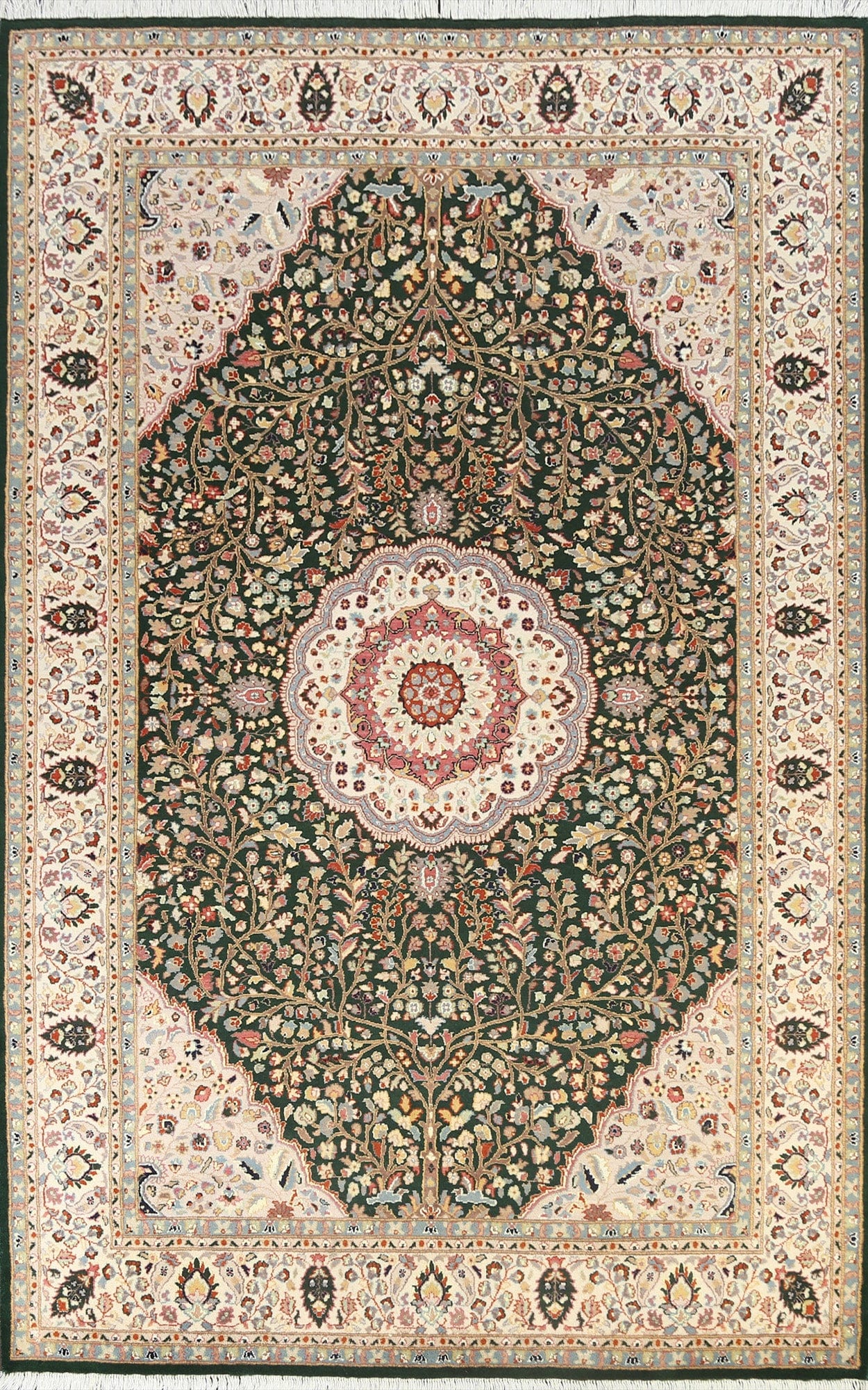 100% Vegetable Dye Tabriz Oriental Area Rug 6x9