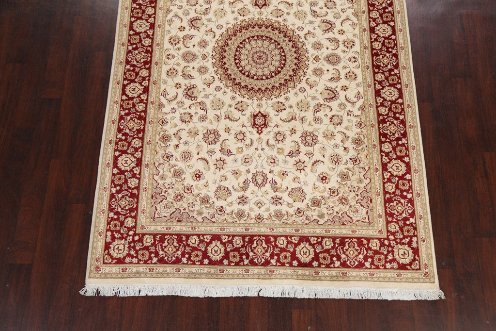 100% Vegetable Dye Floral Tabriz Oriental Area Rug 6x9