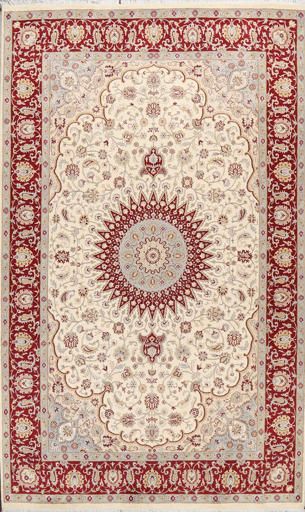 100% Vegetable Dye Tabriz Oriental Area Rug 6x9