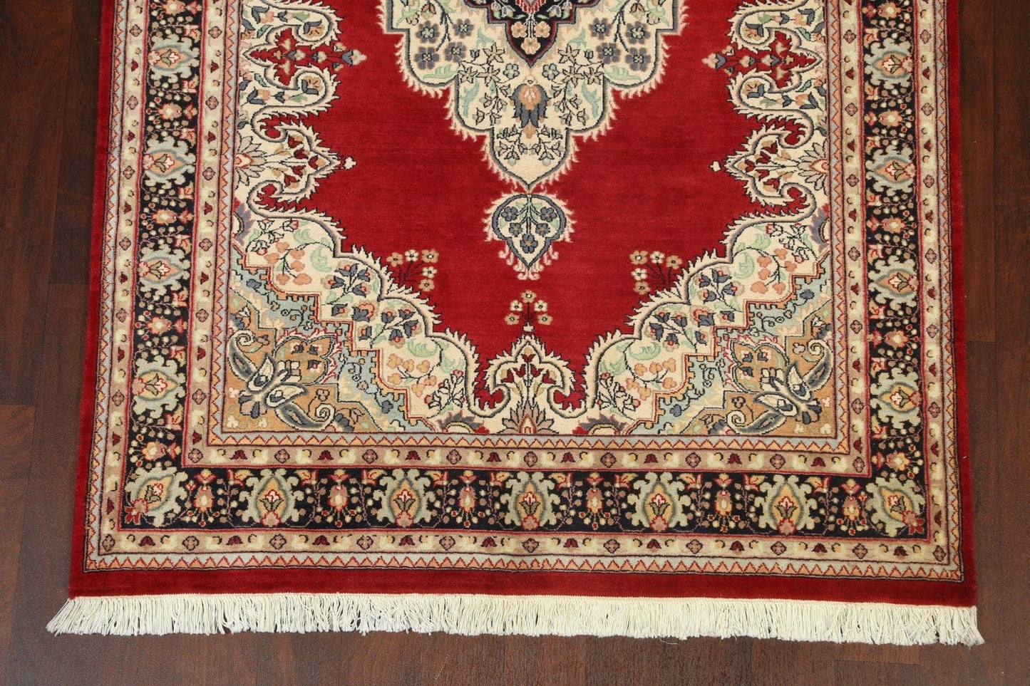 Vegetable Dye Geometric Tabriz Oriental Area Rug 5x7