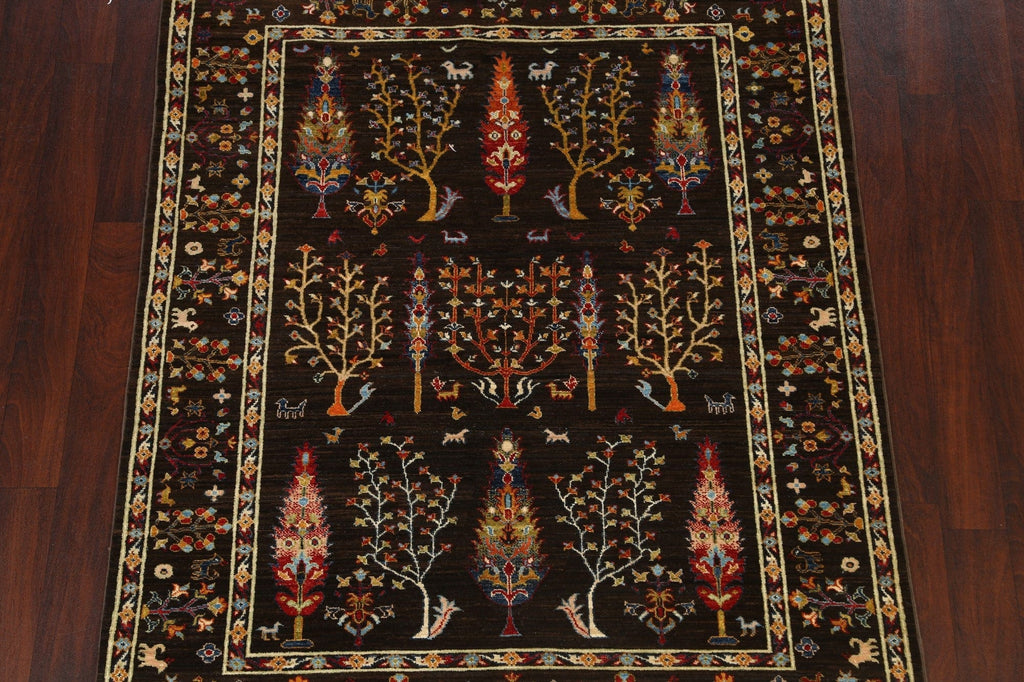 Pictorial Kazak Oriental Area Rug 5x6