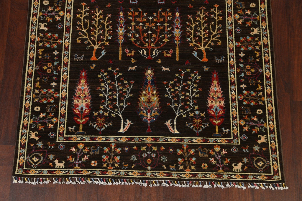 Pictorial Kazak Oriental Area Rug 5x6