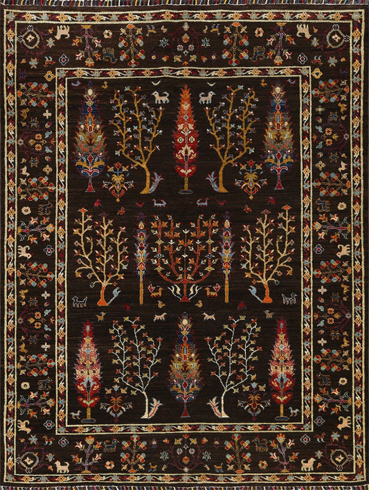 Pictorial Kazak Oriental Area Rug 5x6