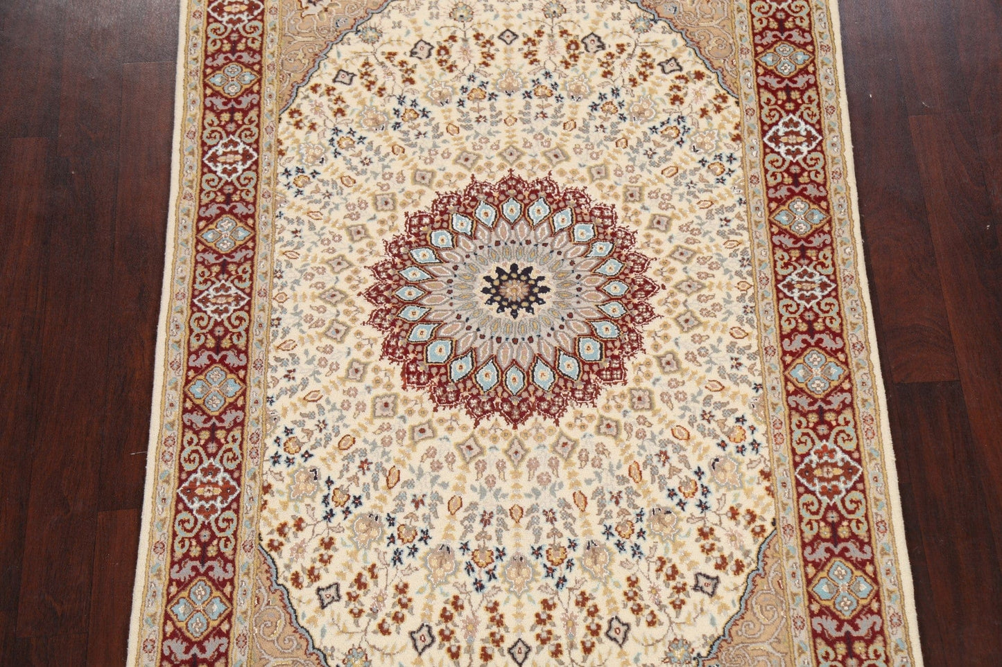 Vegetable Dye Geometric Tabriz Oriental Area Rug 5x7