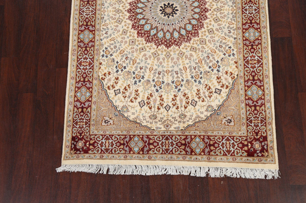 Vegetable Dye Geometric Tabriz Oriental Area Rug 5x7