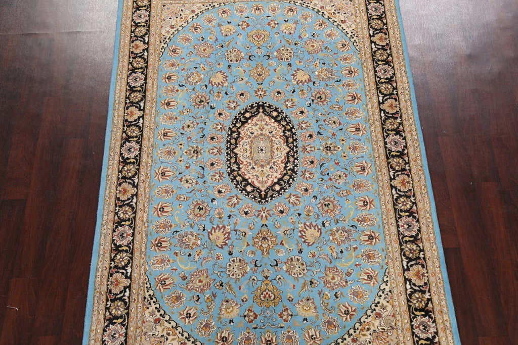 Vegetable Dye Floral Tabriz Oriental Area Rug 5x8