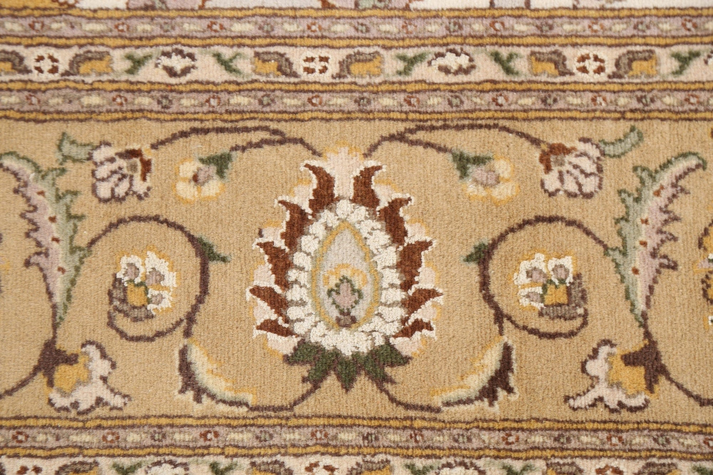 Vegetable Dye Floral Tabriz Oriental Area Rug 6x9