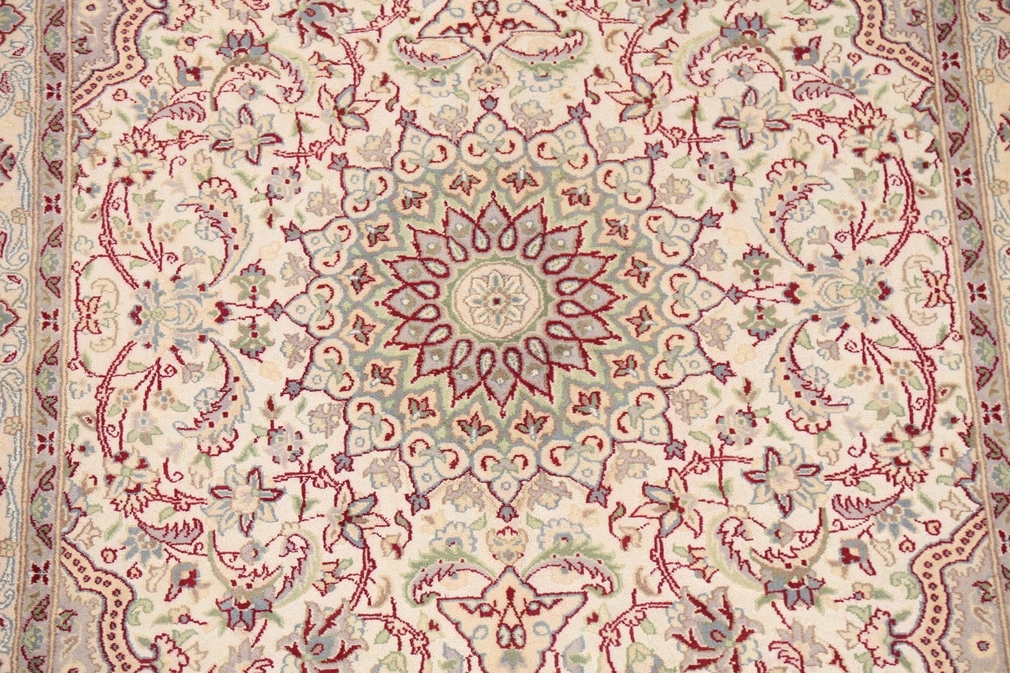 100% Vegetable Dye Floral Tabriz Oriental Area Rug 5x7