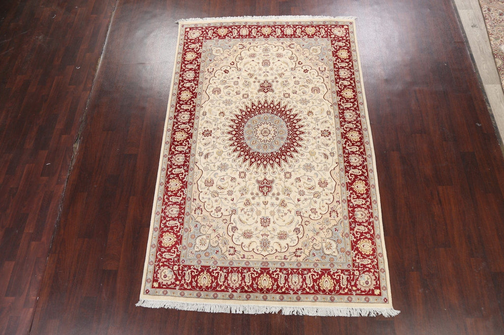 100% Vegetable Dye Tabriz Oriental Area Rug 6x9