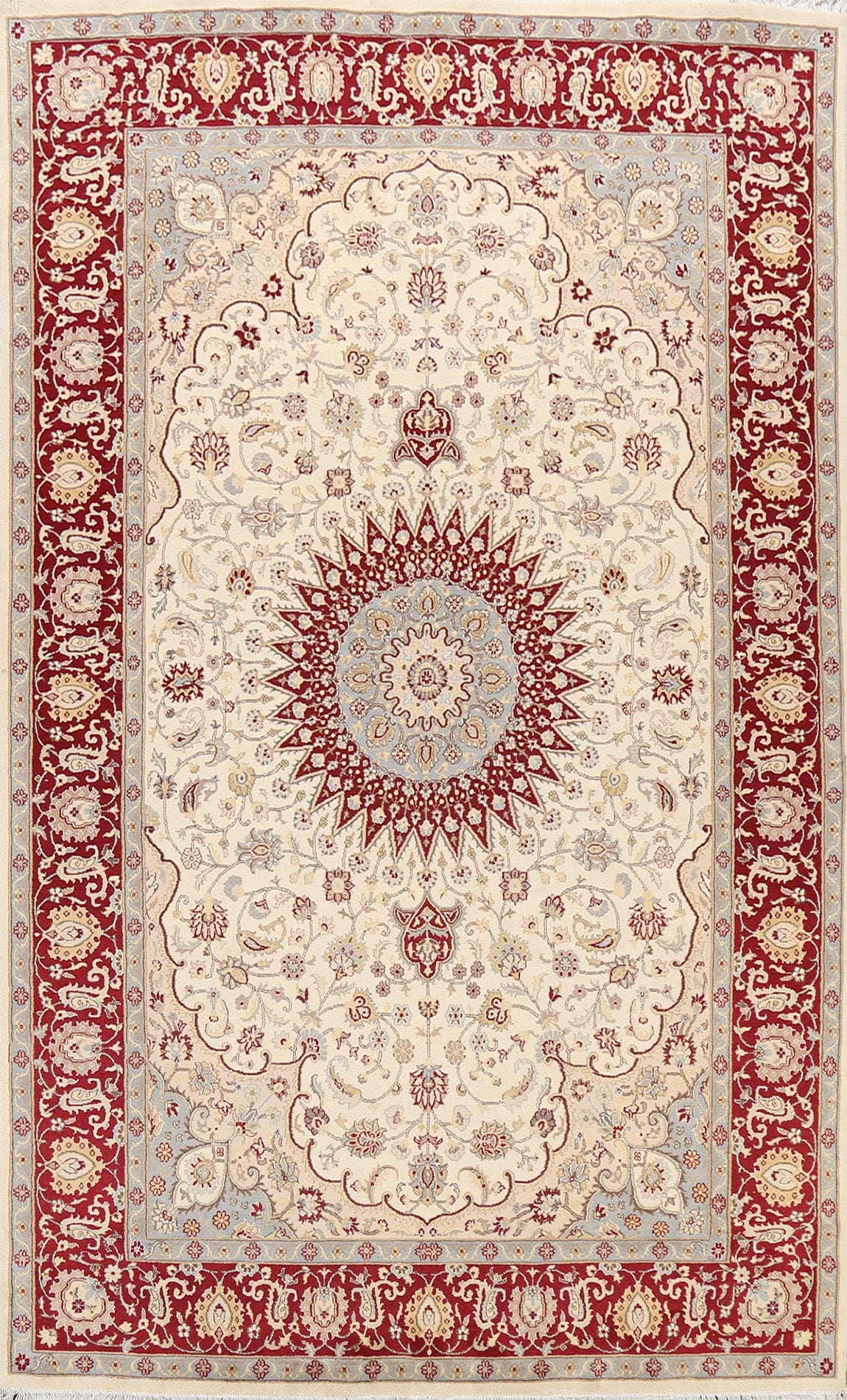 100% Vegetable Dye Tabriz Oriental Area Rug 6x9