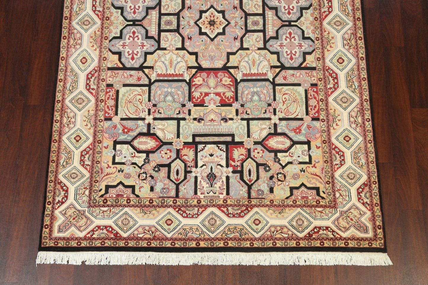 100% Vegetable Dye Isfahan Oriental Area Rug 6x9