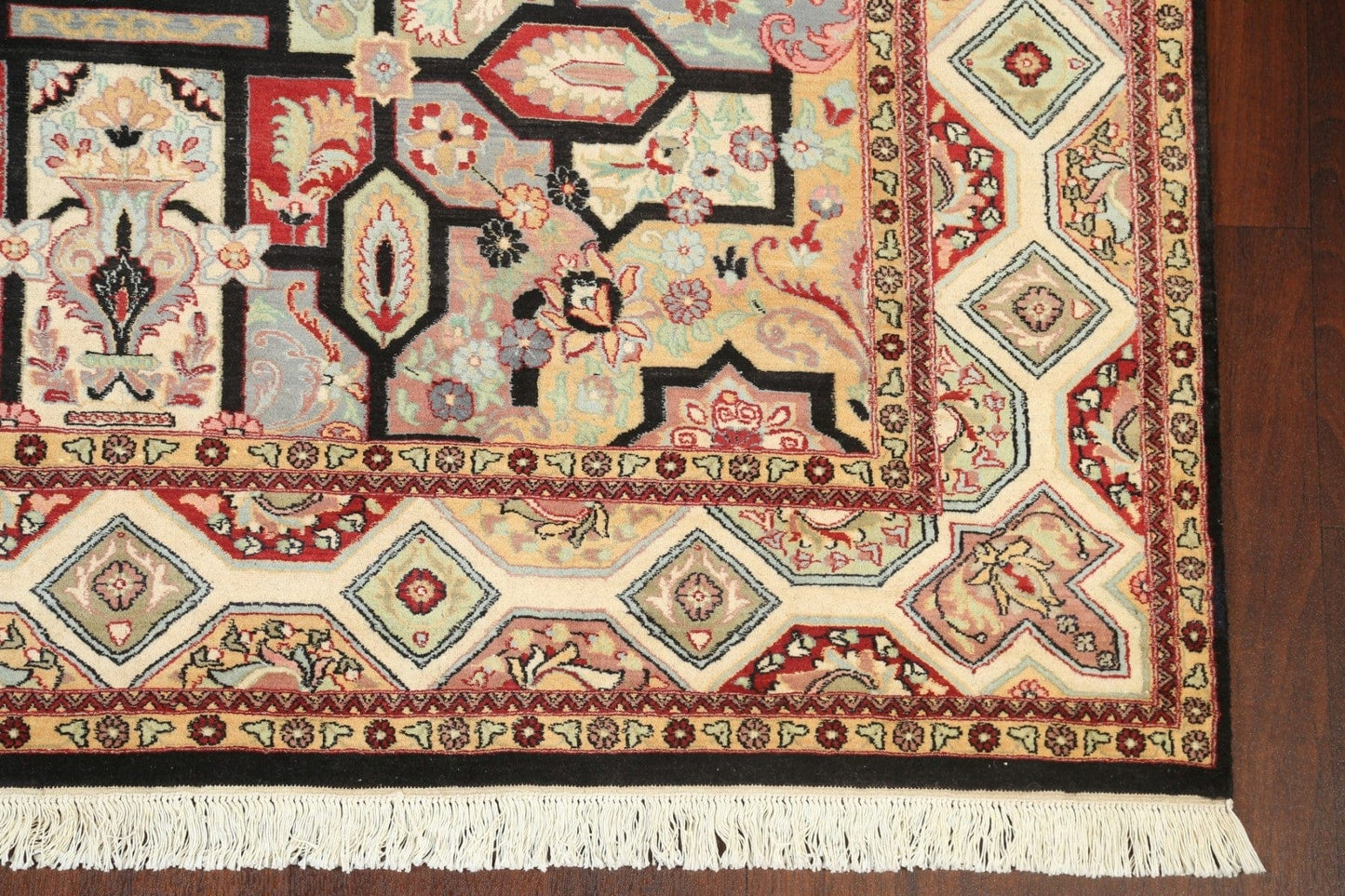 100% Vegetable Dye Isfahan Oriental Area Rug 6x9