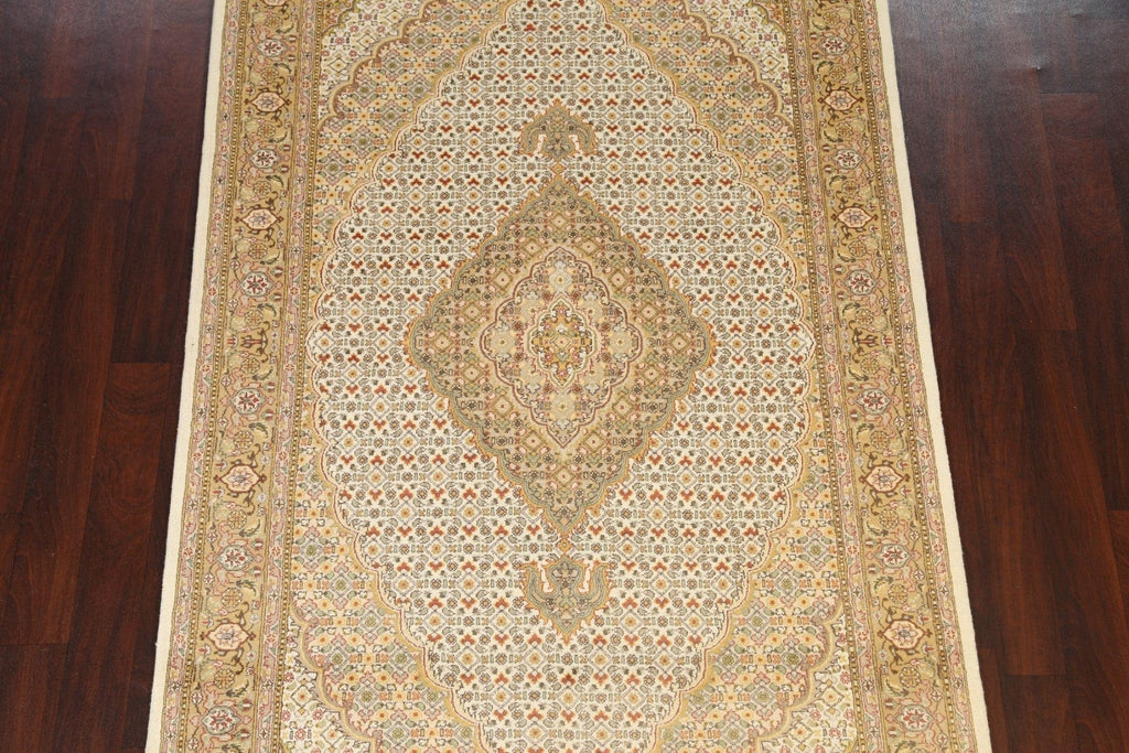 100% Vegetable Dye Tabriz Mahi Oriental Area Rug 5x8