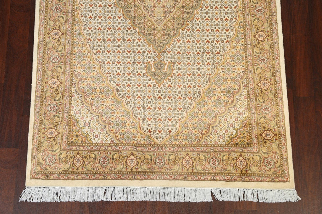 100% Vegetable Dye Tabriz Mahi Oriental Area Rug 5x8