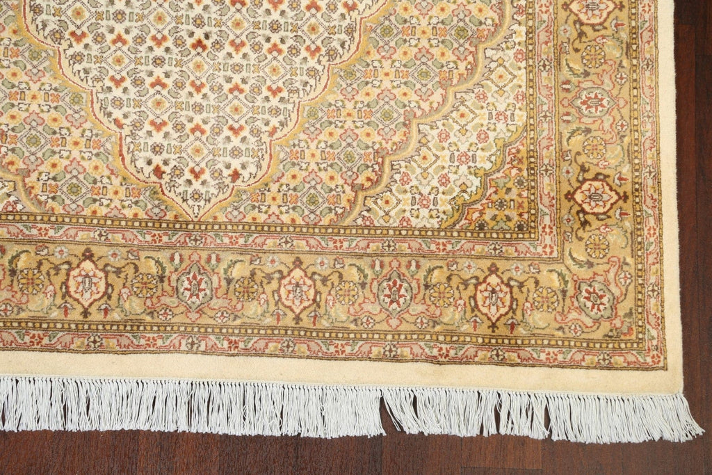 100% Vegetable Dye Tabriz Mahi Oriental Area Rug 5x8