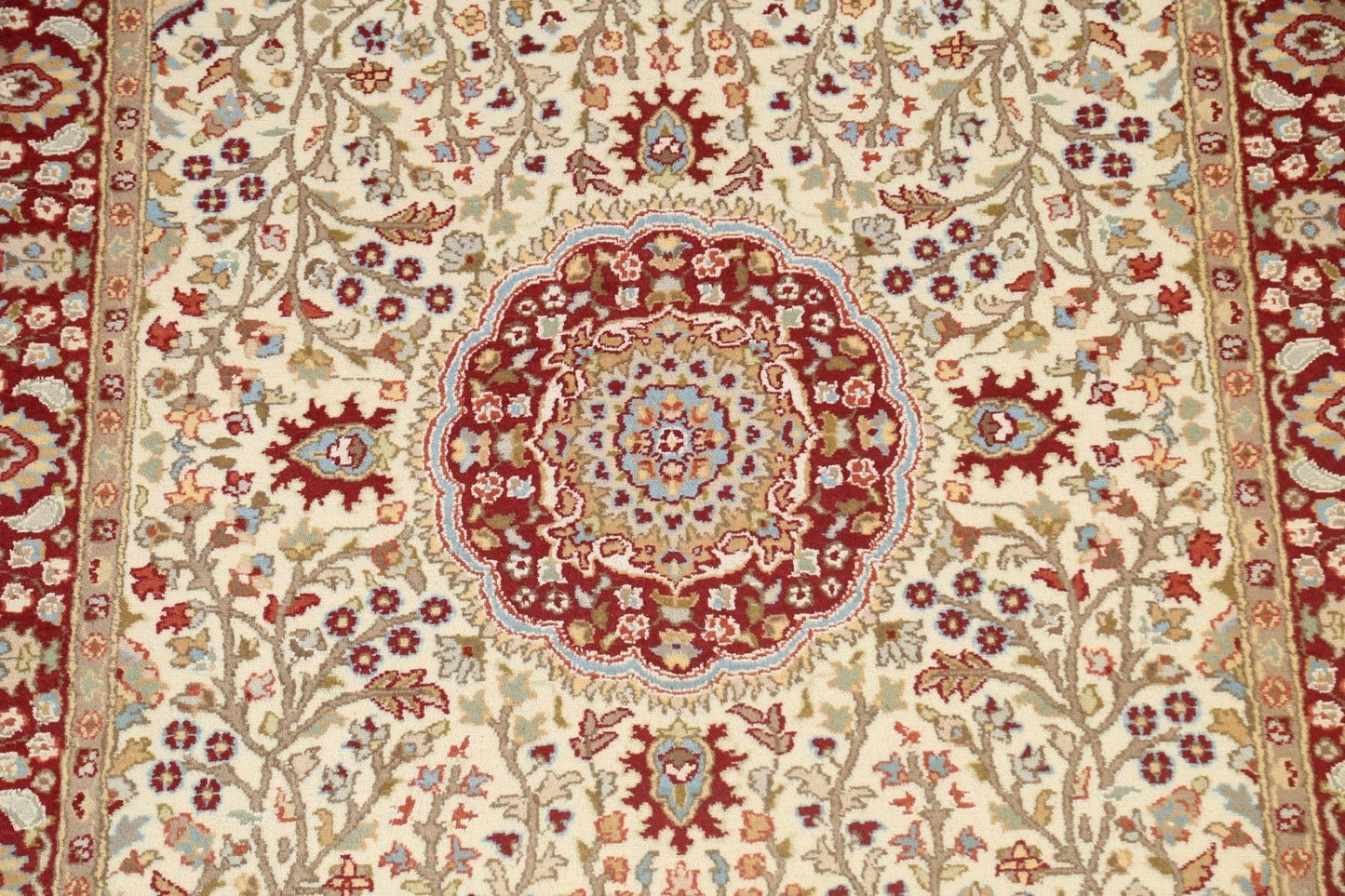 100% Vegetable Dye Tabriz Oriental Area Rug 5x8