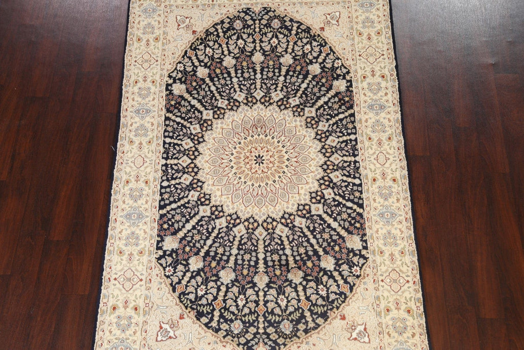 100% Vegetable Dye Geometric Tabriz Oriental Area Rug 5x8