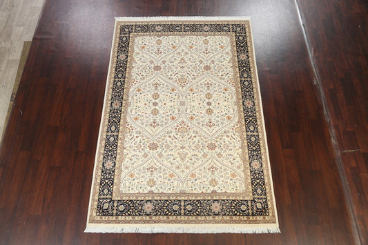 100% Vegetable Dye Tabriz Oriental Area Rug 6x9