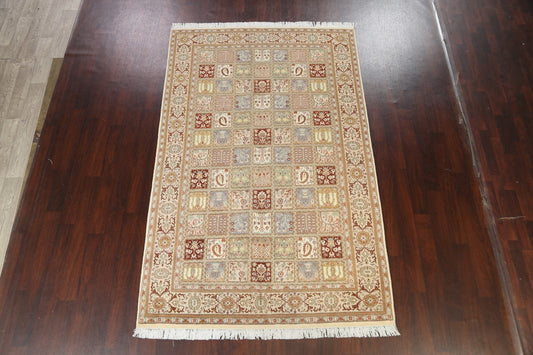 100% Vegetable Dye Tabriz Oriental Area Rug 6x9