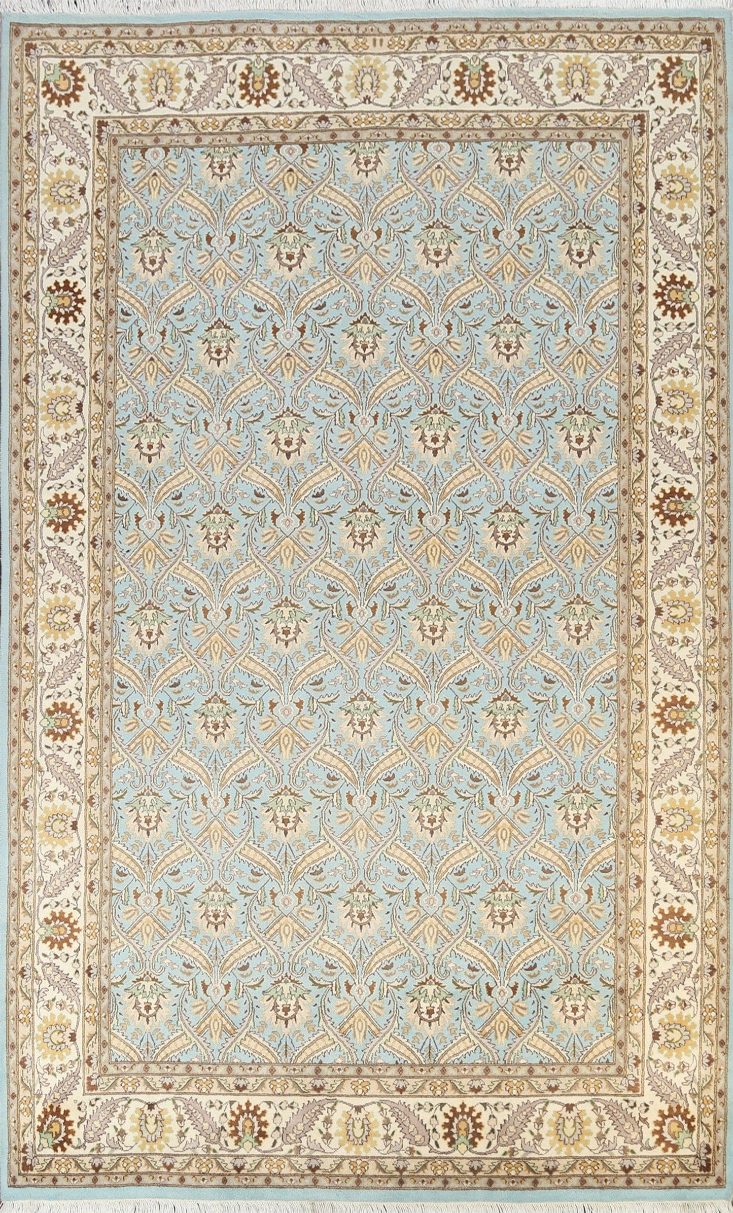 100% Vegetable Dye Tabriz Oriental Area Rug 6x9