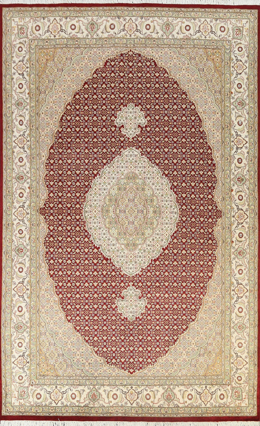 Traditional Tabriz Mahi Oriental Area Rug 6x9