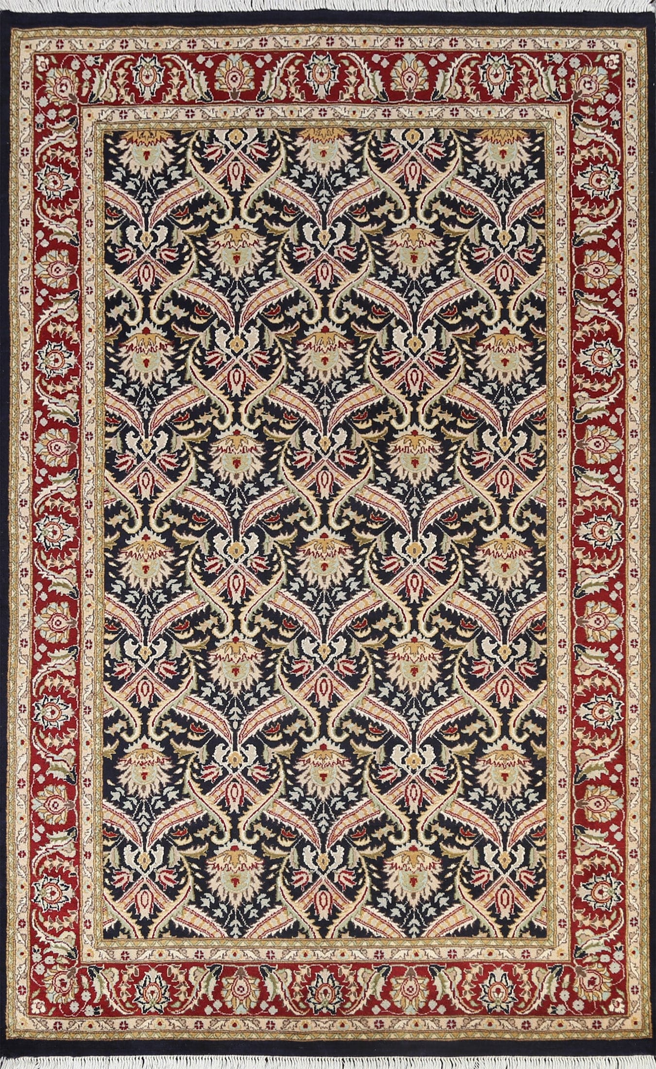 100% Vegetable Dye Tabriz Oriental Area Rug 5x7