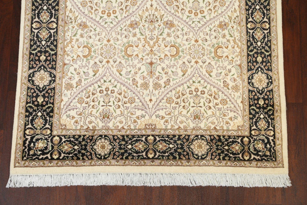 100% Vegetable Dye Floral Tabriz Oriental Area Rug 5x7