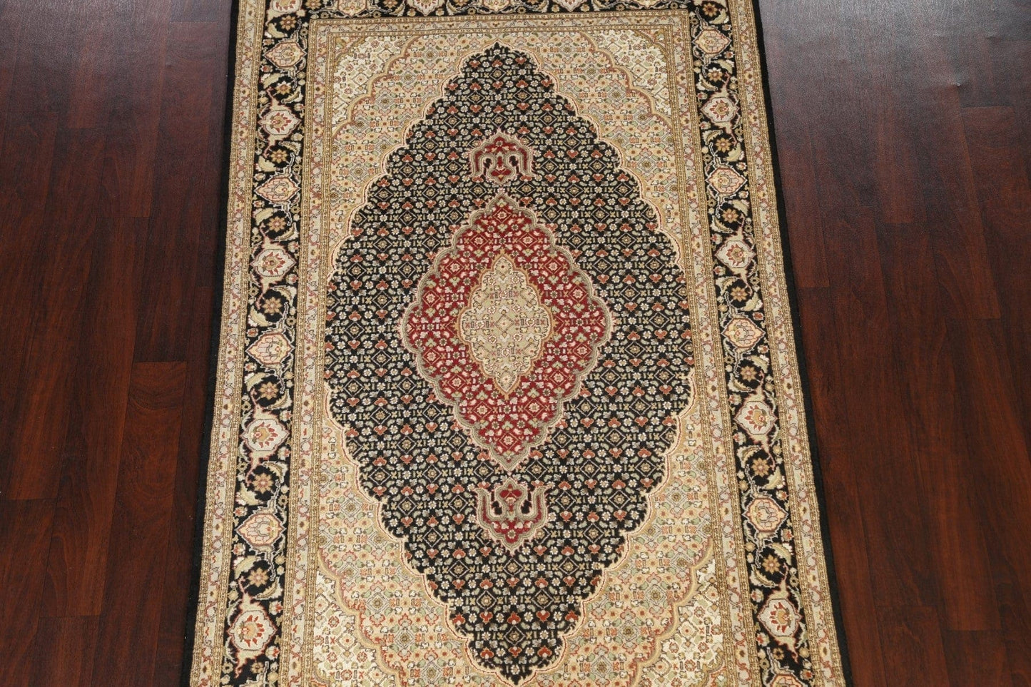 100% Vegetable Dye Tabriz Mahi Oriental Area Rug 5x8