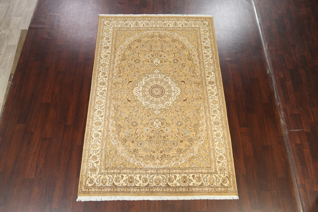 100% Vegetable Dye Tabriz Oriental Area Rug 6x9