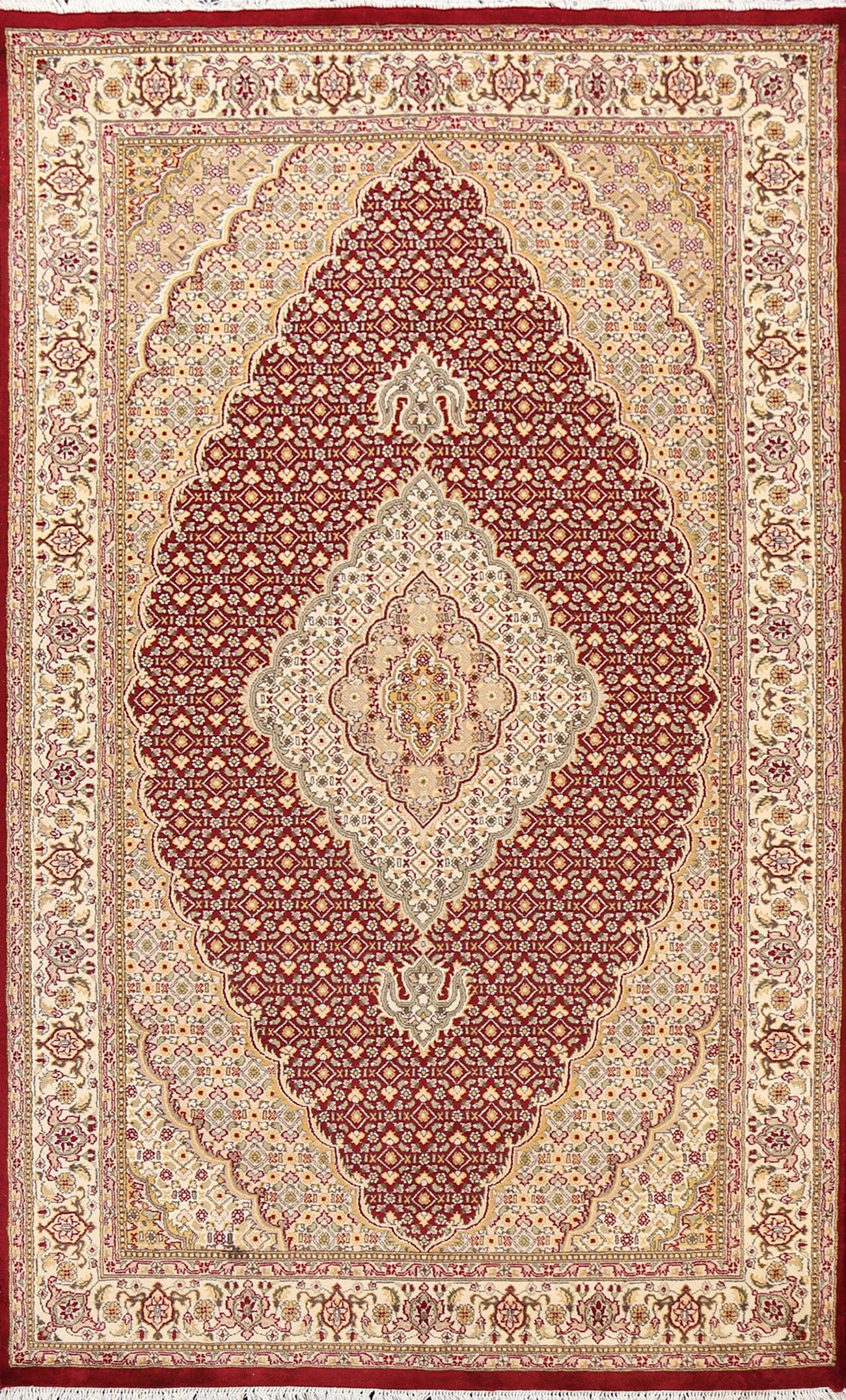 Traditional Tabriz Mahi Oriental Area Rug 5x9