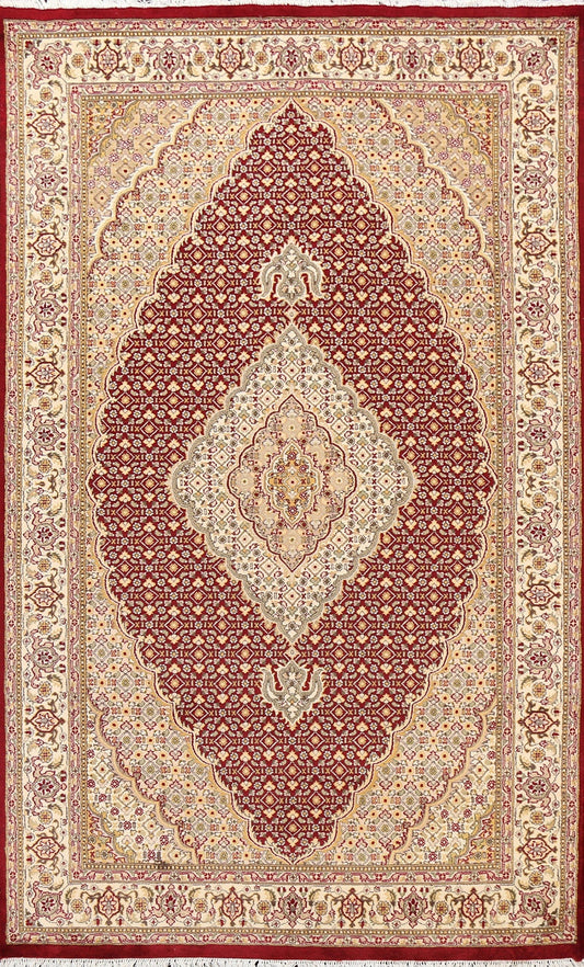 Traditional Tabriz Mahi Oriental Area Rug 5x9