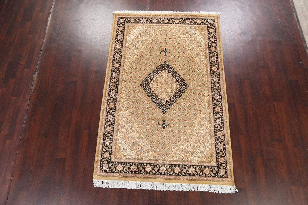 100% Vegetable Dye Tabriz Mahi Oriental Area Rug 5x8