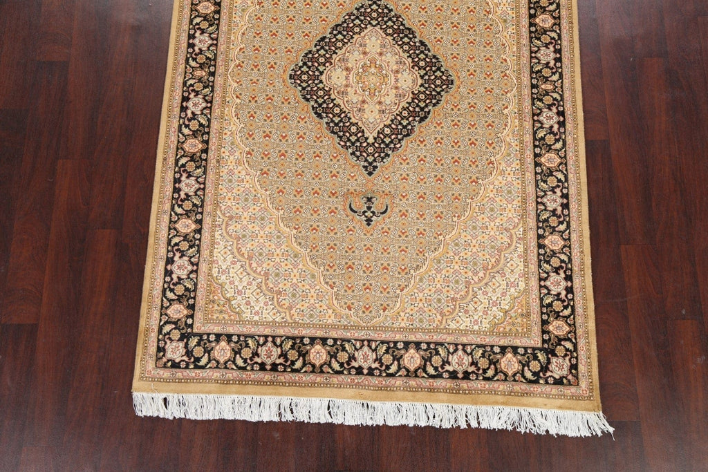 100% Vegetable Dye Tabriz Mahi Oriental Area Rug 5x8