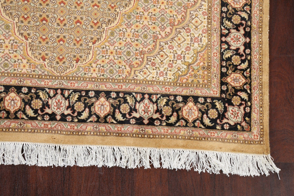 100% Vegetable Dye Tabriz Mahi Oriental Area Rug 5x8