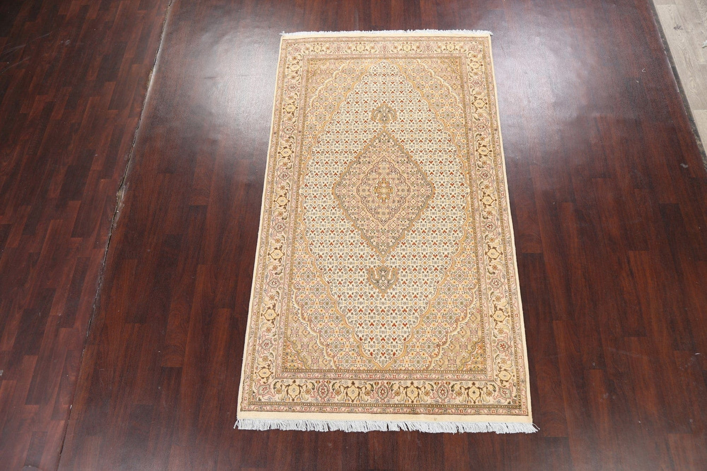 100% Vegetable Dye Tabriz Mahi Oriental Area Rug 5x9