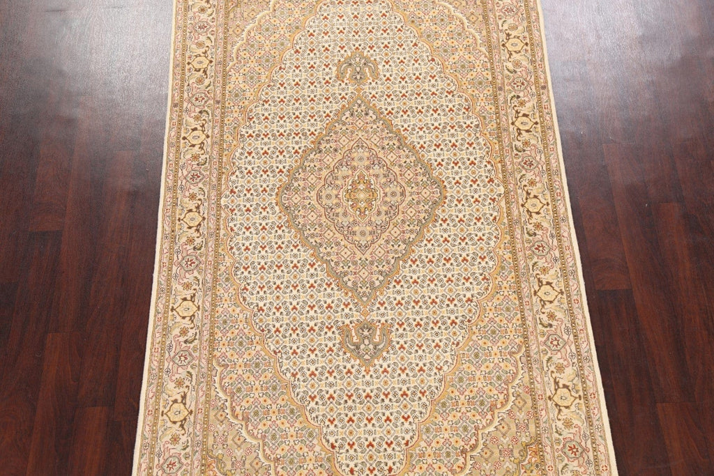 100% Vegetable Dye Tabriz Mahi Oriental Area Rug 5x9