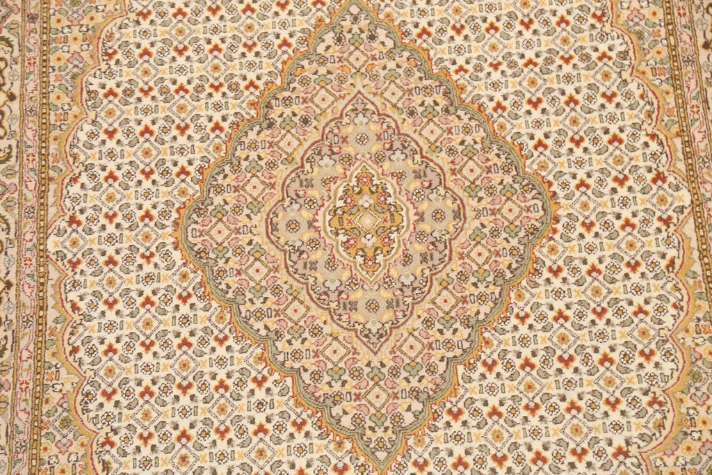 100% Vegetable Dye Tabriz Mahi Oriental Area Rug 5x9