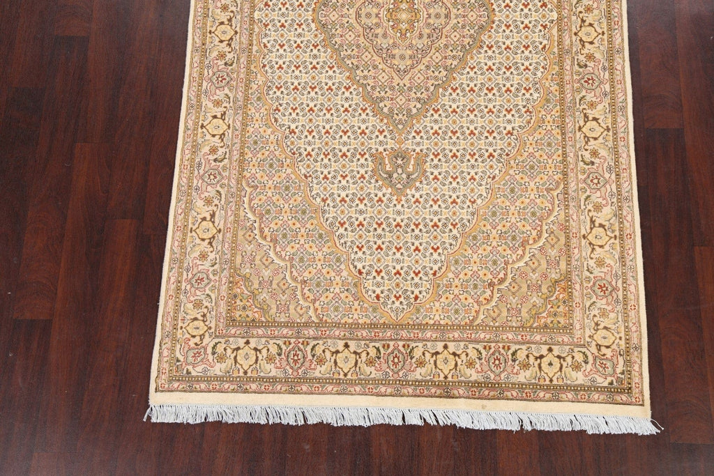 100% Vegetable Dye Tabriz Mahi Oriental Area Rug 5x9