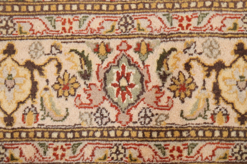 100% Vegetable Dye Tabriz Mahi Oriental Area Rug 5x9