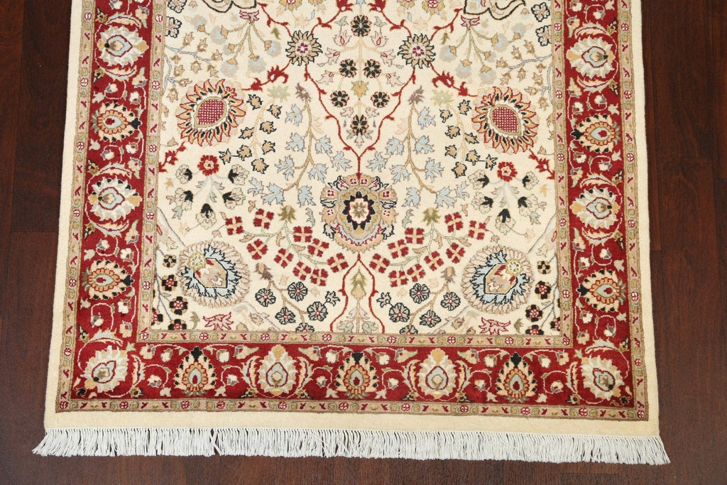 100% Vegetable Dye Floral Tabriz Oriental Area Rug 5x7