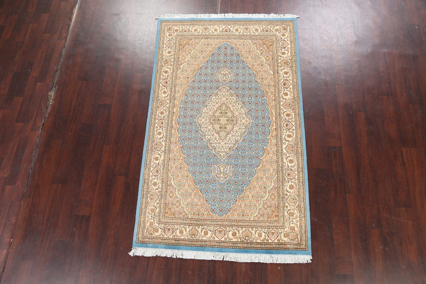 100% Vegetable Dye Tabriz Mahi Oriental Area Rug 5x7