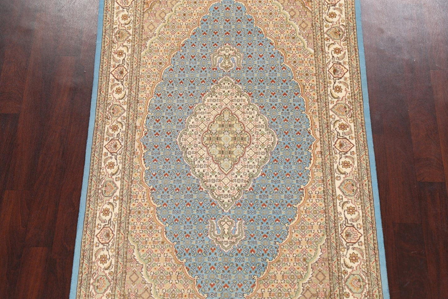 100% Vegetable Dye Tabriz Mahi Oriental Area Rug 5x7