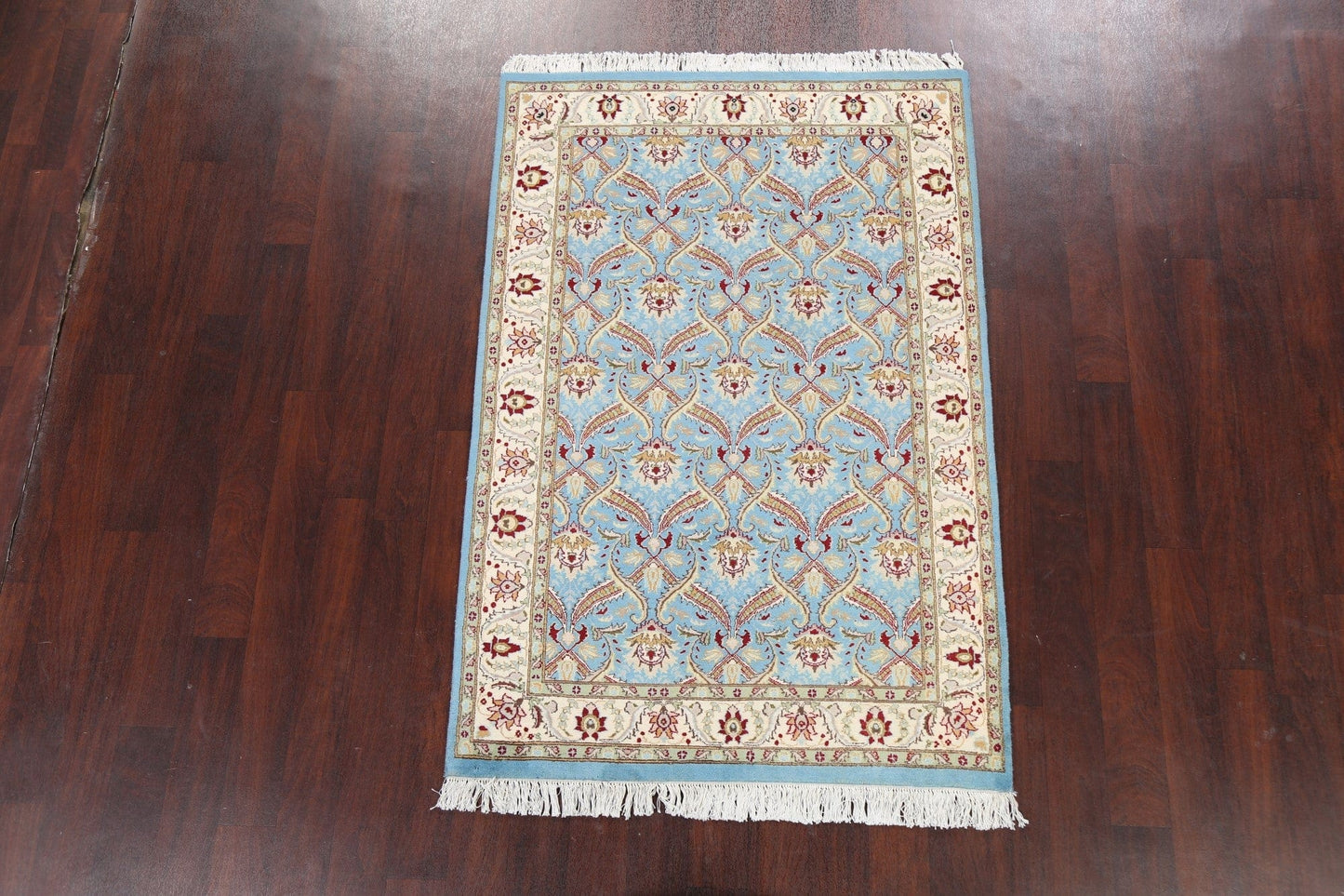 100% Vegetable Dye Floral Tabriz Oriental Area Rug 4x6