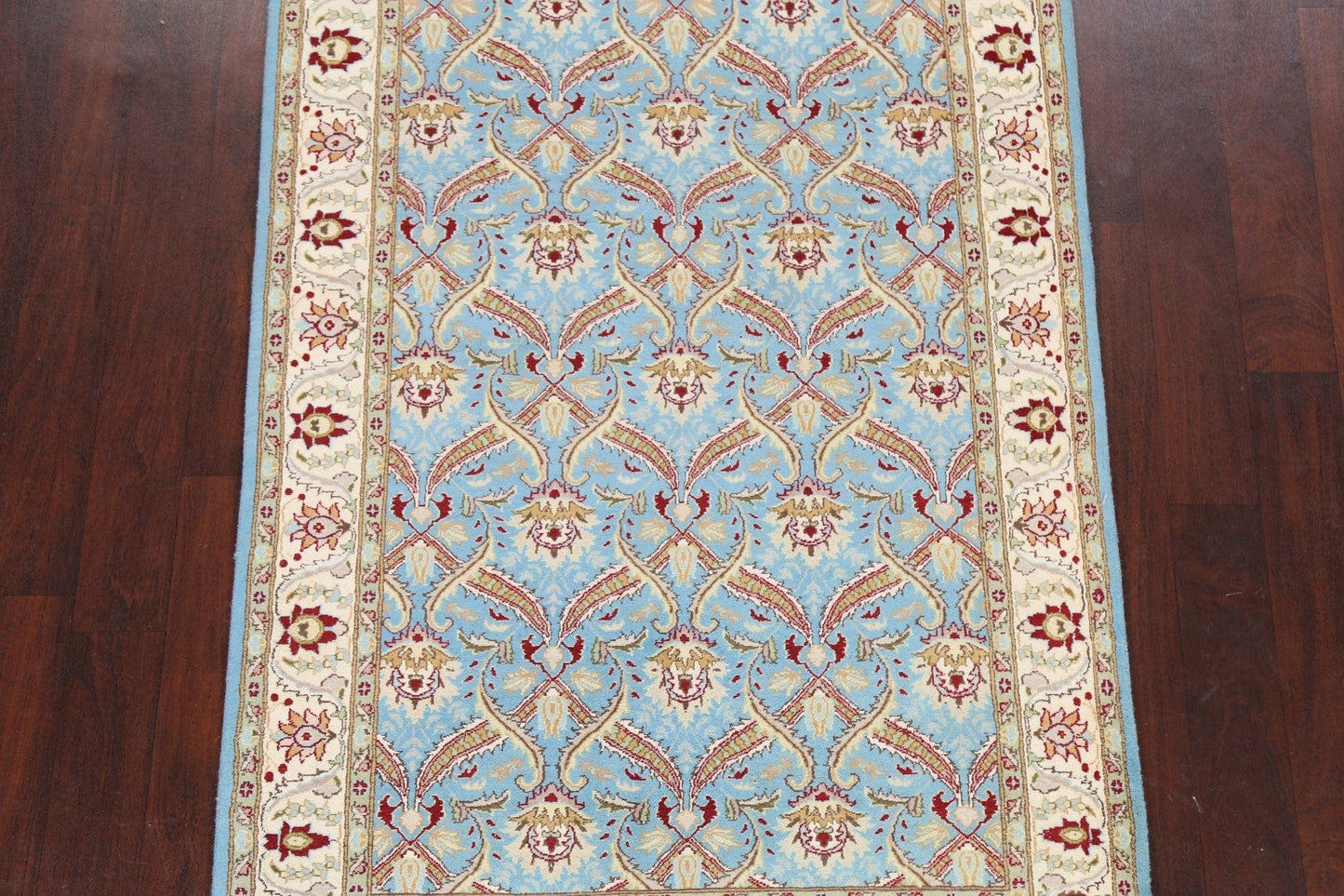 100% Vegetable Dye Floral Tabriz Oriental Area Rug 4x6