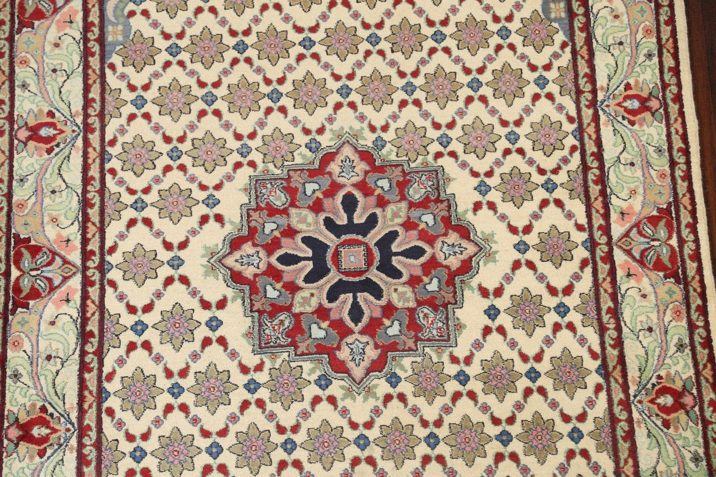 100% Vegetable Dye Tabriz Oriental Area Rug 4x6